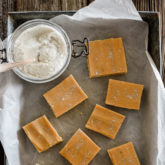 Salted Caramel Shortbread Bars