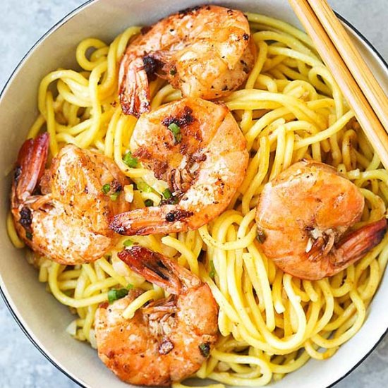 Shrimp Garlic Noodles