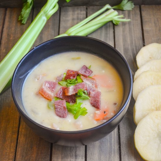 Creamy Potato Soup with Bacon