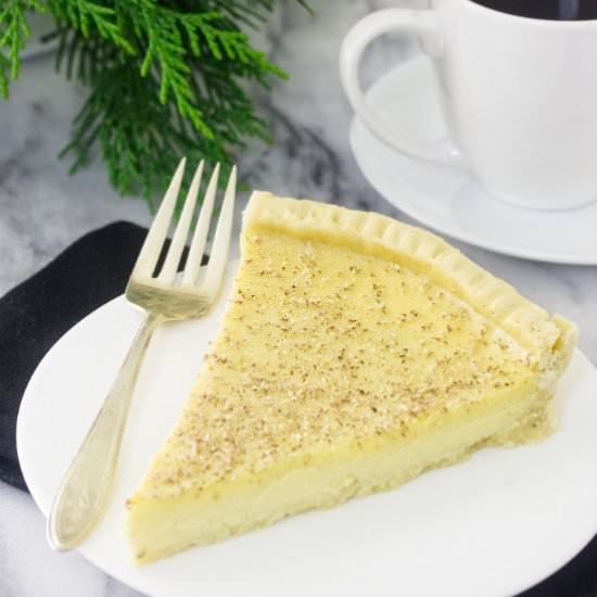 eggnog tart