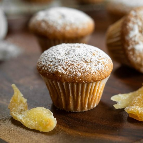 Crystallized Ginger Spice Muffins