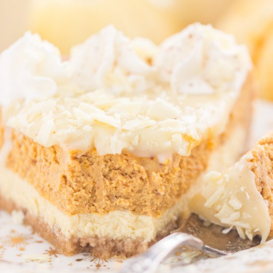 Eggnog Pumpkin Cheesecake