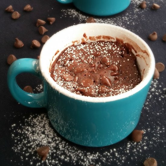 1 minute chocolate mug cake