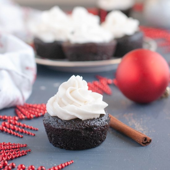 Chocolate Gingerbread Cupcakes