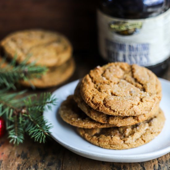 Double Ginger Molasses Cookies