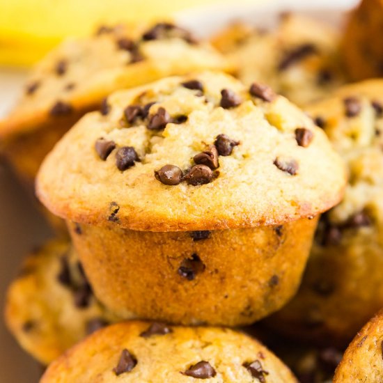 Chocolate Chip Banana Bread Muffins