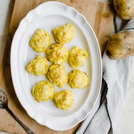 Parmesan Herb Duchess Potatoes