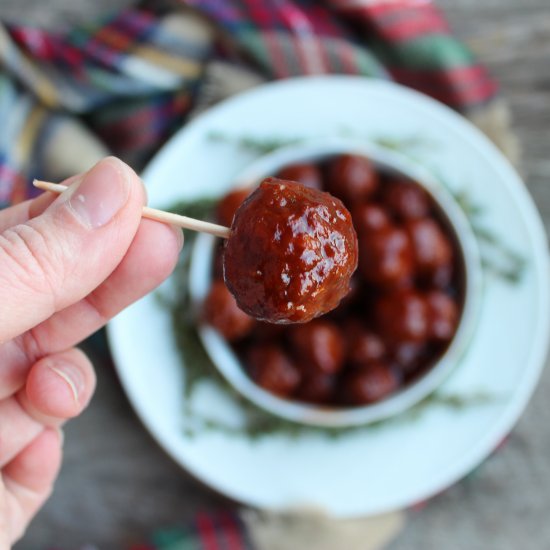 Slow Cooker Party Meatballs