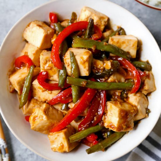 Honey Ginger Tofu Stir Fry