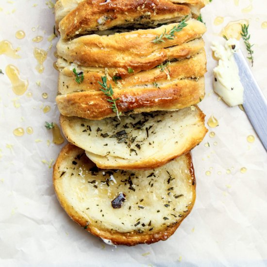 Truffle Butter Pull Apart Bread