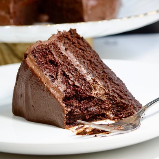 Vegan Chocolate Fudge Cake