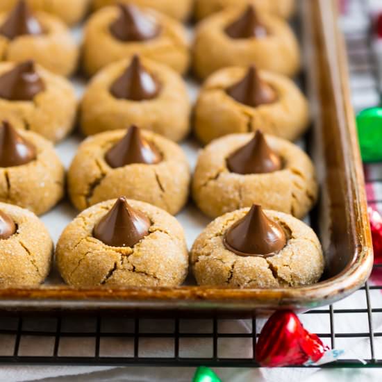 Brown Butter Peanut Butter Blossoms