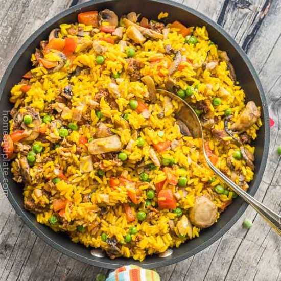 Chorizo & Chicken Rice Skillet