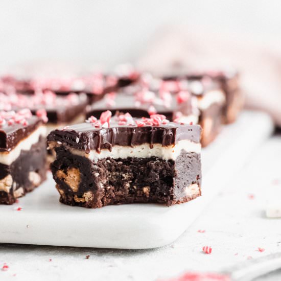 Peppermint Cheesecake Brownies