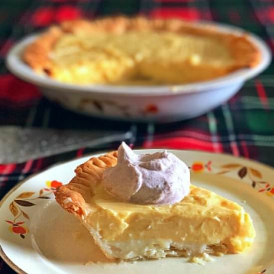 Eggnog Pie + Maple-Spice Cream