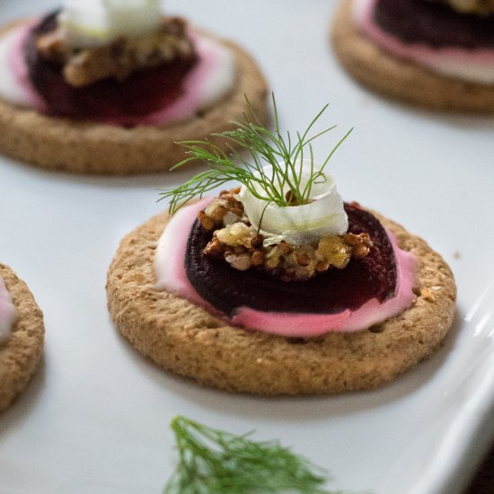 Beet, Mustard, & Fennel Bites