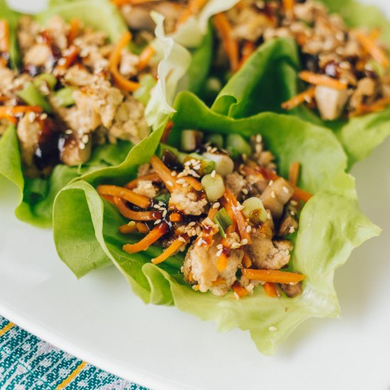 15 Minute Sesame Lettuce Wraps