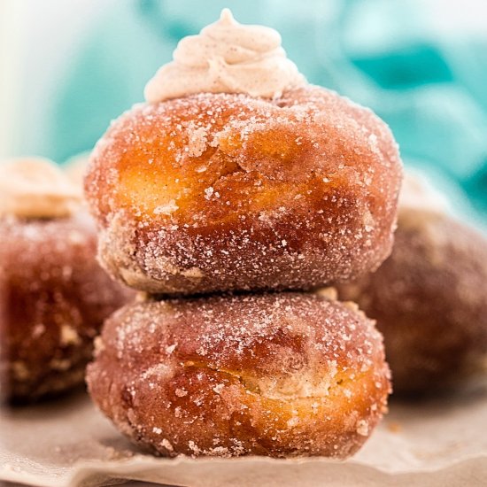 Cinnamon and Birthday Cake Donuts