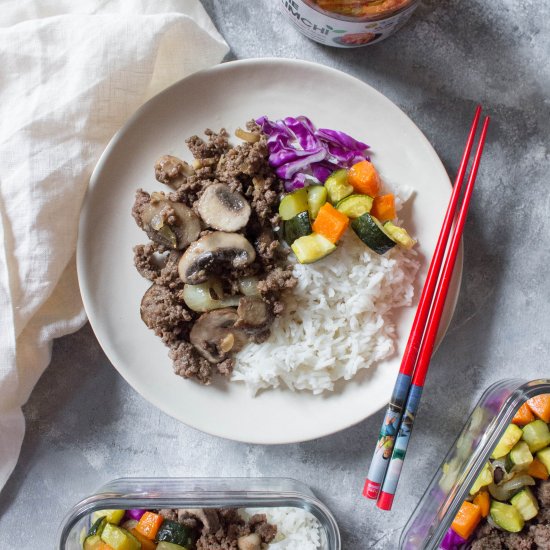 Bulgogi Korean Beef Bowls