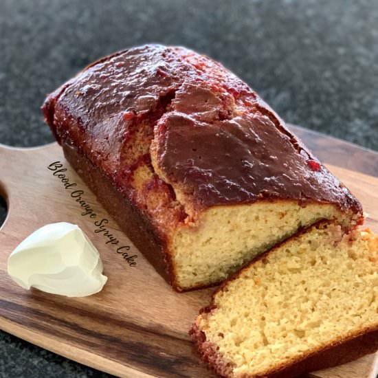 Blood Orange Syrup Cake