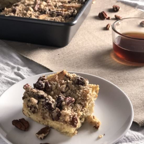 Banana Pecan French Toast Casserole