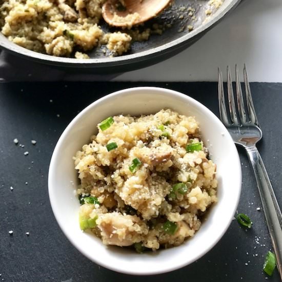 Mushroom & Parmesan Quinoa Risotto