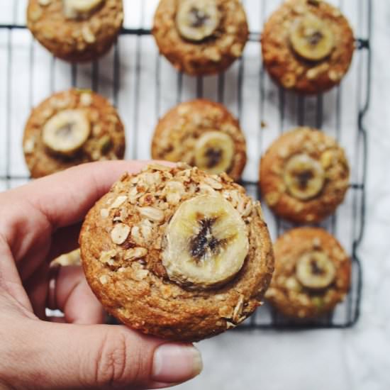 Peanut Butter Banana Muffins