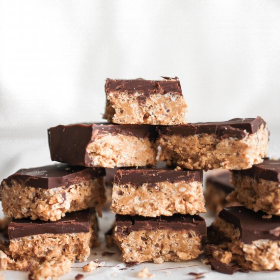 Healthy Peanut Butter Crunch Bars