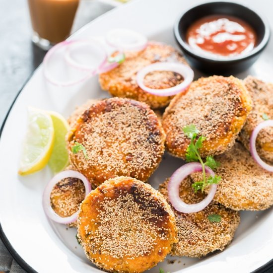 Vegan Yam Cutlets