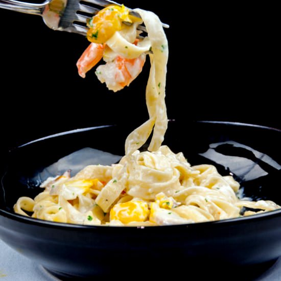 Smoked Haddock & Prawn Tagliatelle