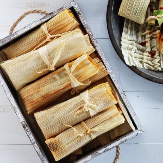 Poblano Chorizo + Cheese Tamales