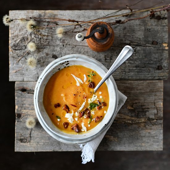 Roasted pumpkin soup