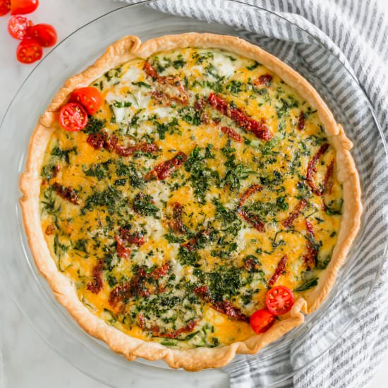 Sun-Dried Tomato Quiche