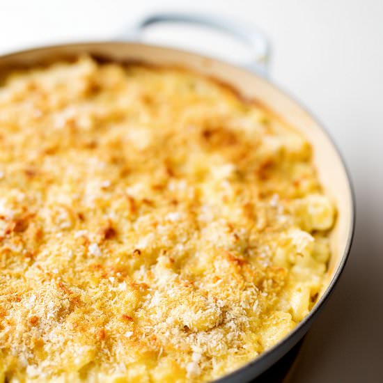 Cauliflower & Corn Mac & Cheese