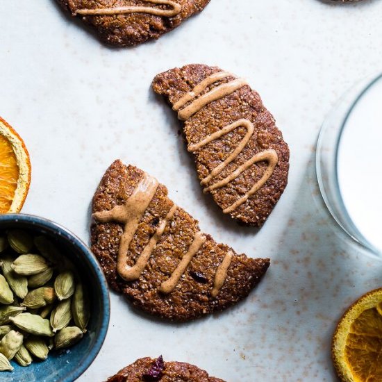 Orange Cardamom Paleo Cookies