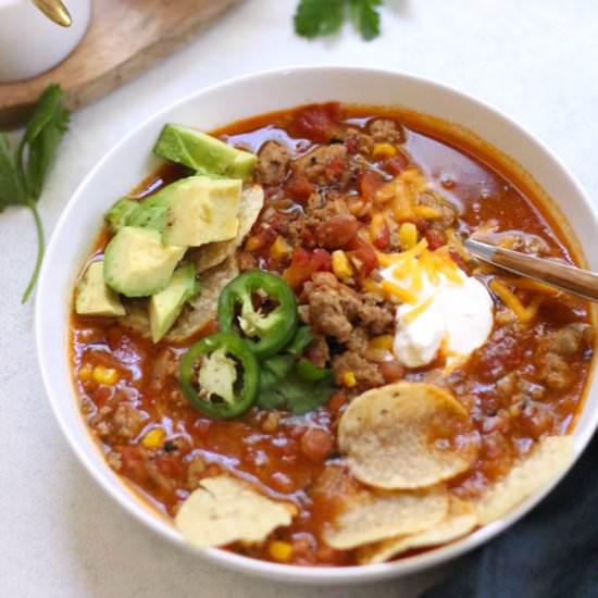 Turkey Taco Soup