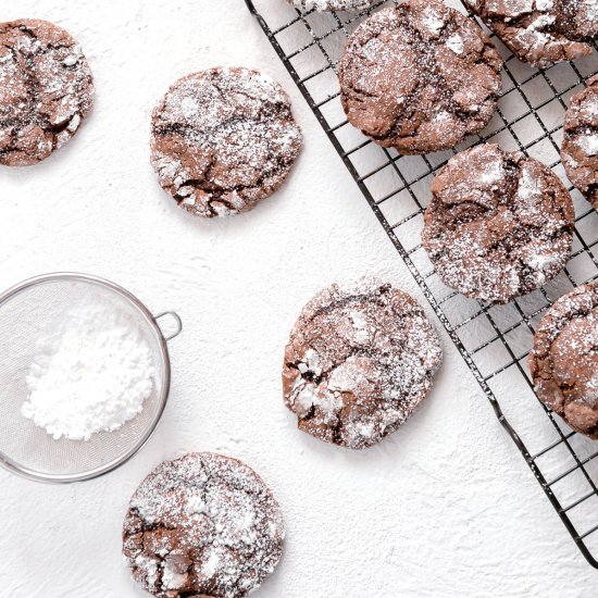 Chocolate Crinkle Cookies