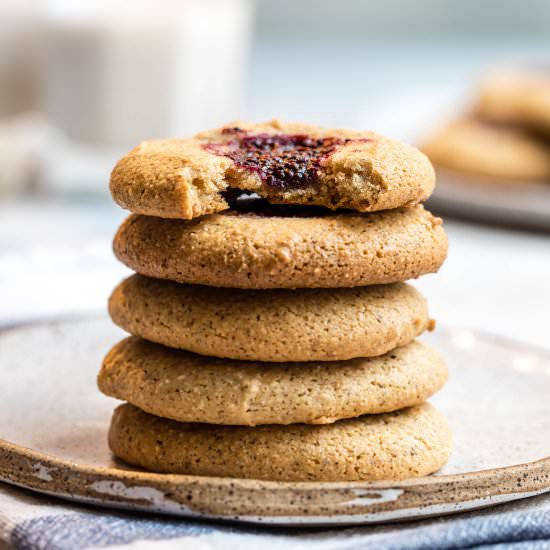 Almond Flour Thumbprint Cookies