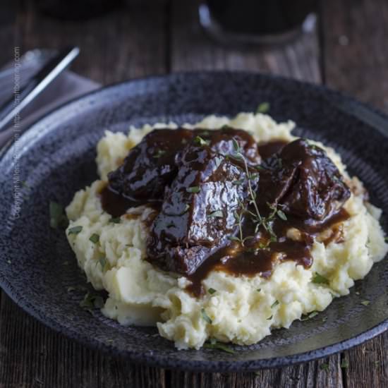 Beer Braised Bone-in Short Ribs