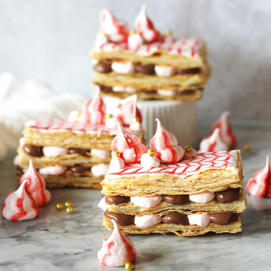 Candy Cane Mille-Feuille