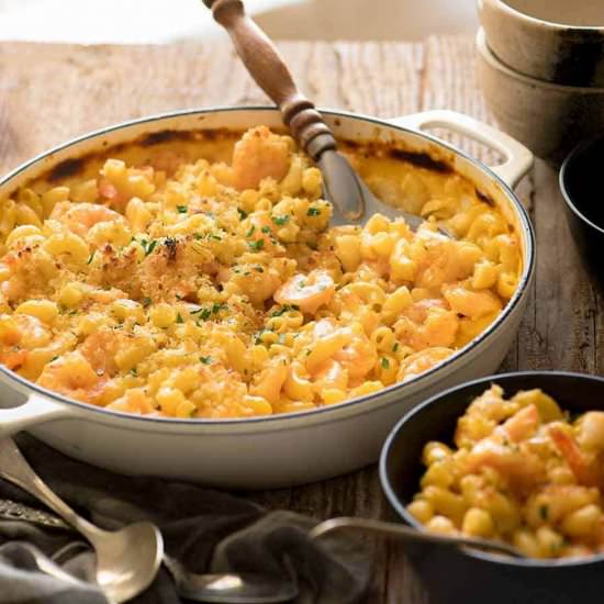 Garlic Shrimp Mac & Cheese