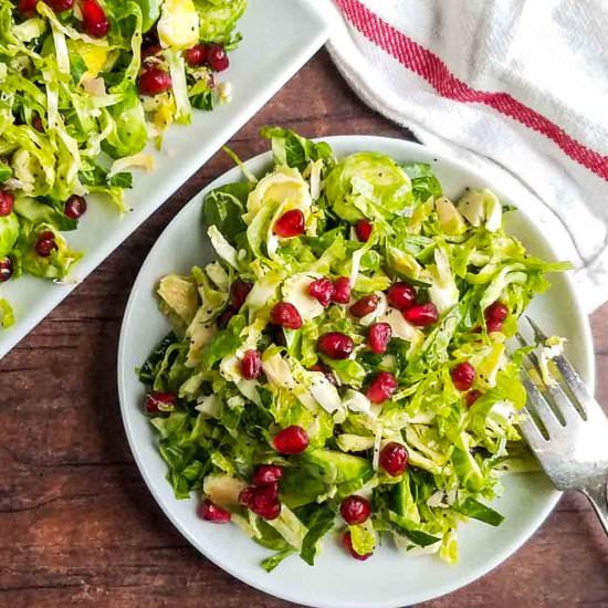 Brussels Sprouts & Pomegranate Salad