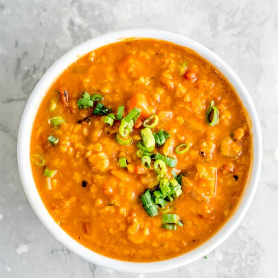 Curried Red Lentil Soup