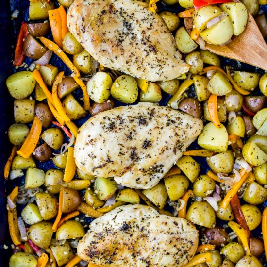 Sheet Pan Italian Chicken