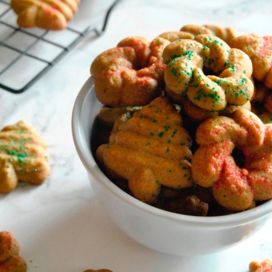 Gingerbread Spritz Cookies