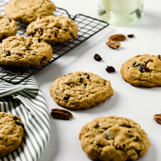 GF Cranberry Oatmeal Cookies