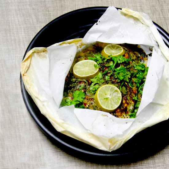 Lemon and Herbs Fish En Papillote