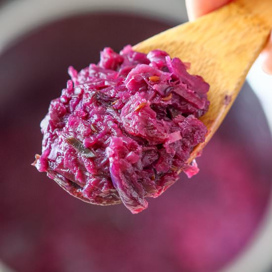 instant pot braised red cabbage