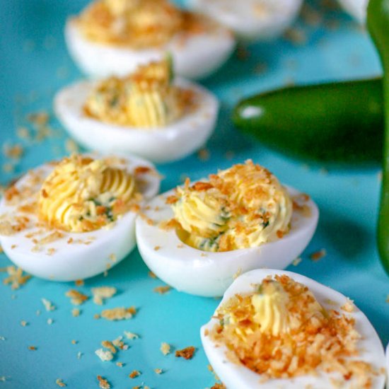 Jalapeno Popper Deviled Eggs