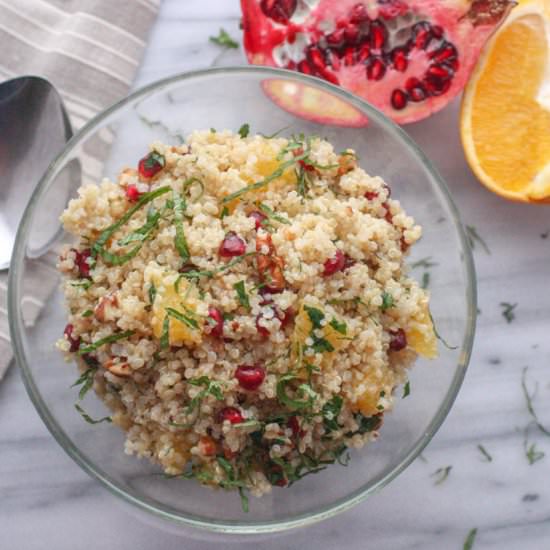 Pomegranate Orange Quinoa